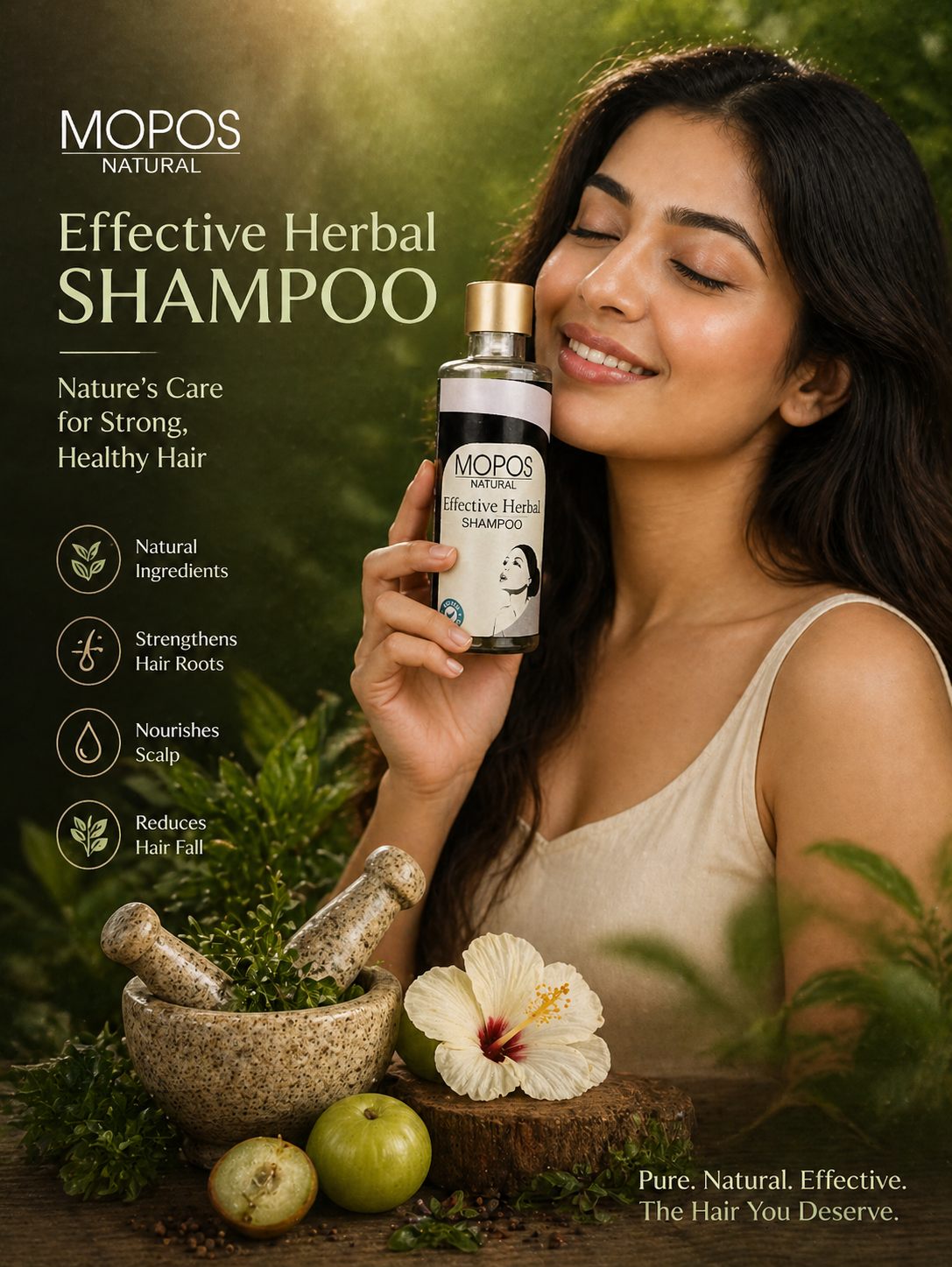 Herbal effective shampoo