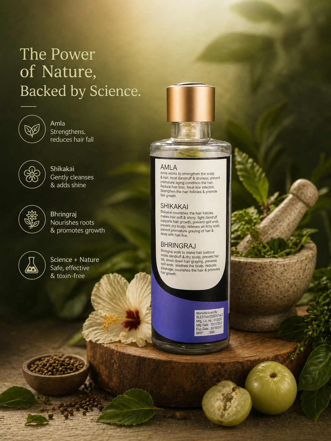 Herbal effective shampoo
